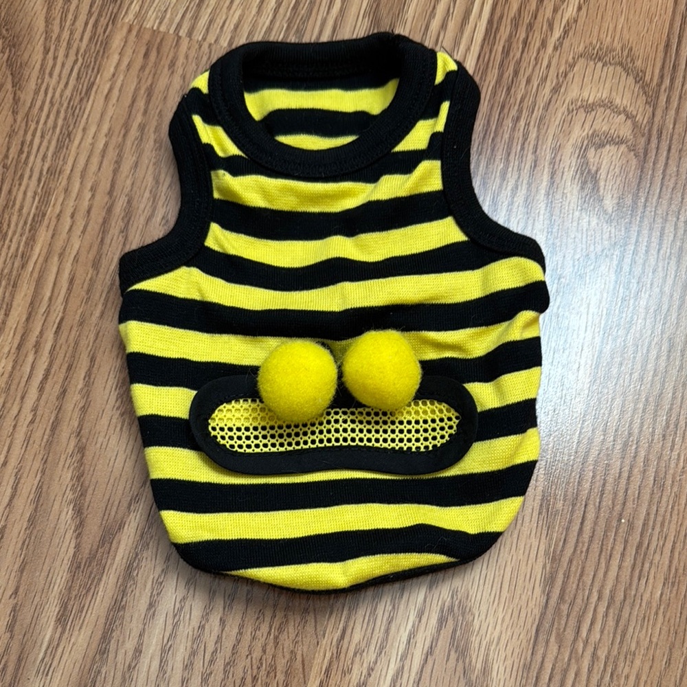 Striped Yellow and Black Pet Costume